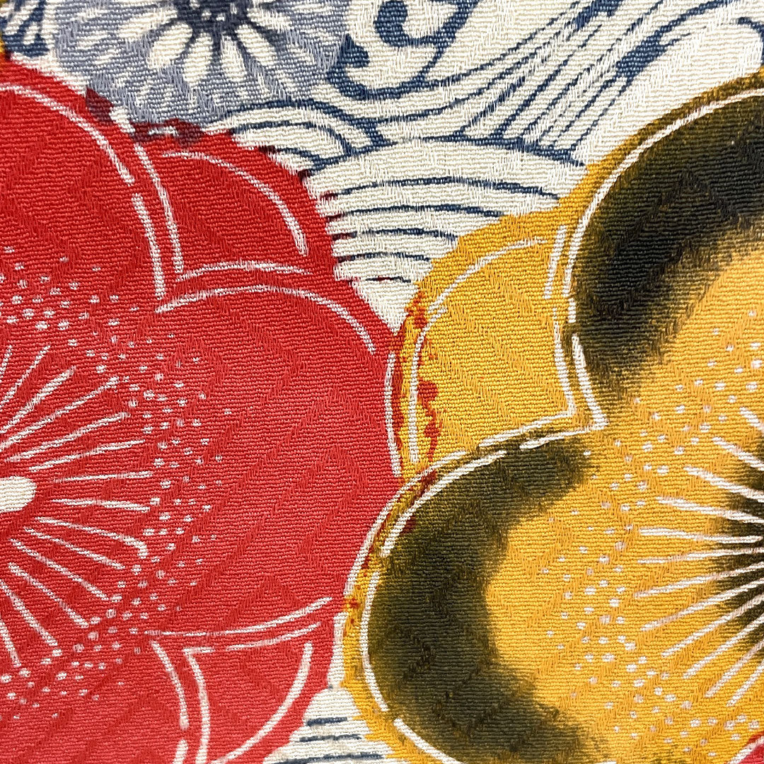 小紋 身丈162cm 裄丈66cm 袷 京紅型 波 梅柄 正絹 Aランク 白系 1115000523411