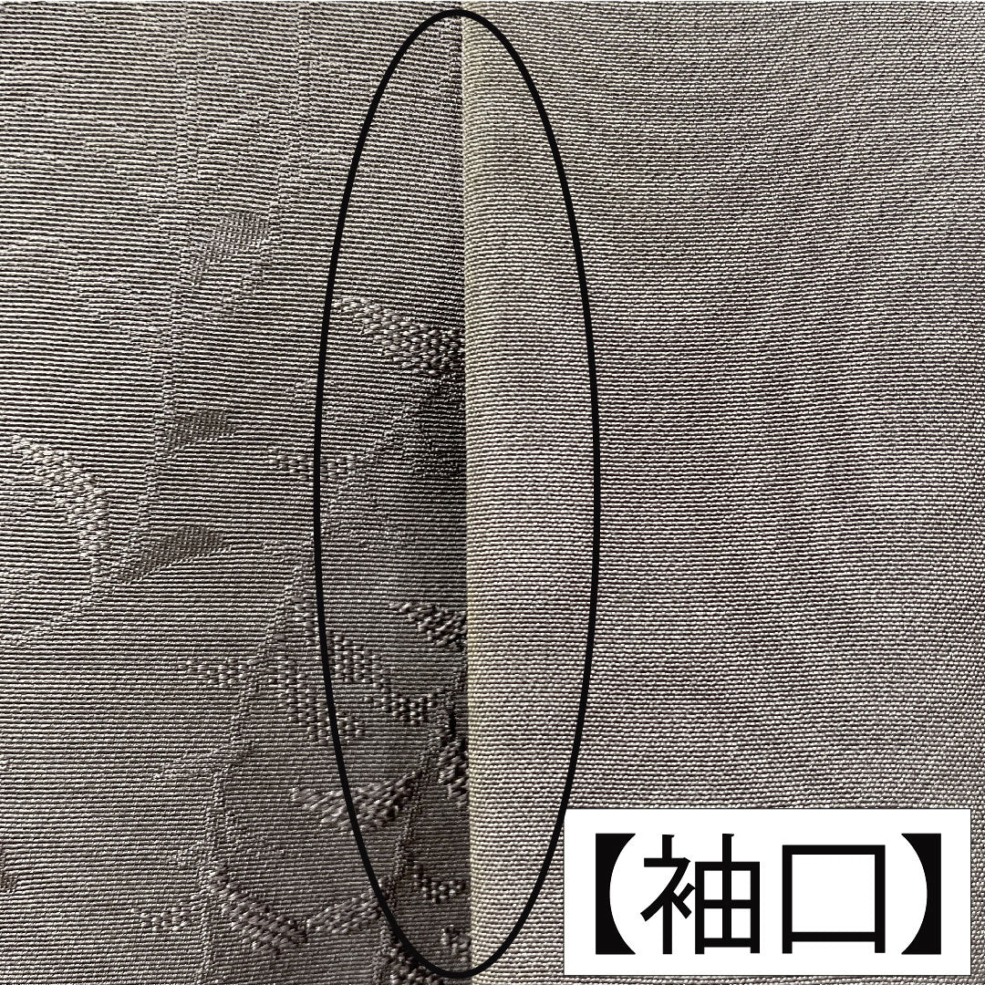 色無地 正絹 身丈155.5cm 裄丈63.5cm 鳩羽鼠色(はどばねずいろ) 一つ紋 違い鷹の羽 袷 Aランク 紫系 1114001753320