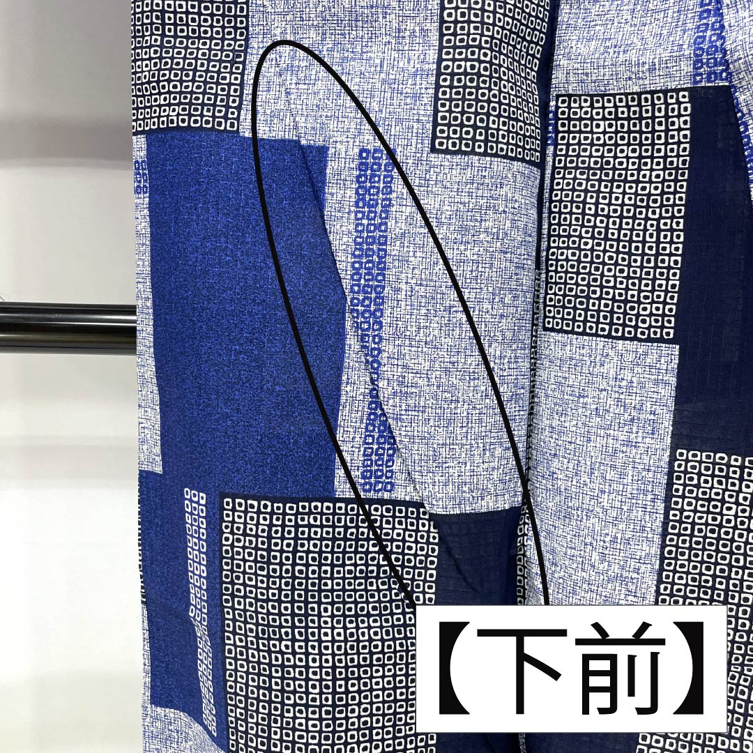 Cotton Yukata, Length 161cm, Sleeve Length 66cm, S Rank, Single Layer, Gradient, Abstract Pattern, 1118006732499