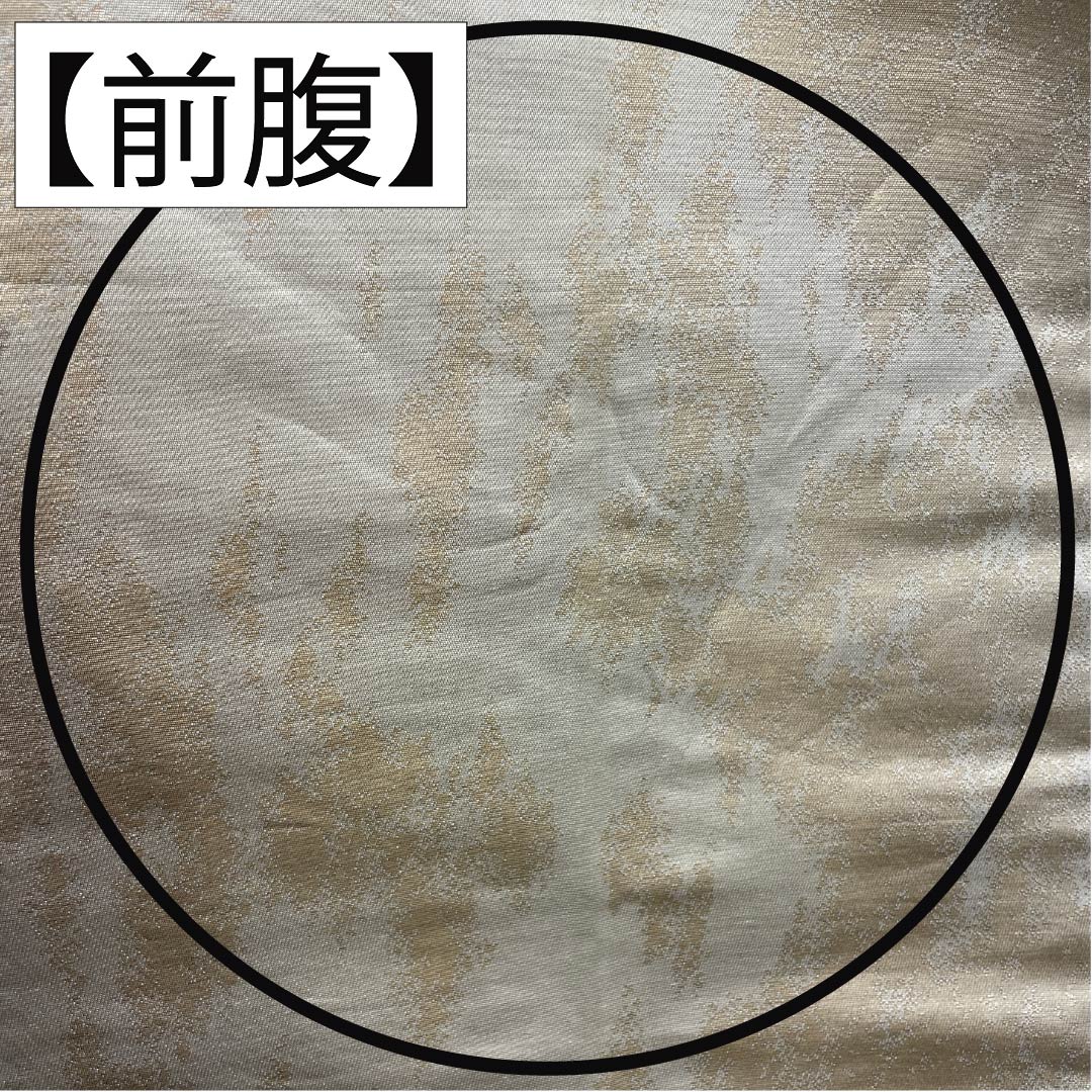 袋帯 正絹 留袖用 梅 帯丈418cm Sランク 六通 フォーマル 金系 1123014132321