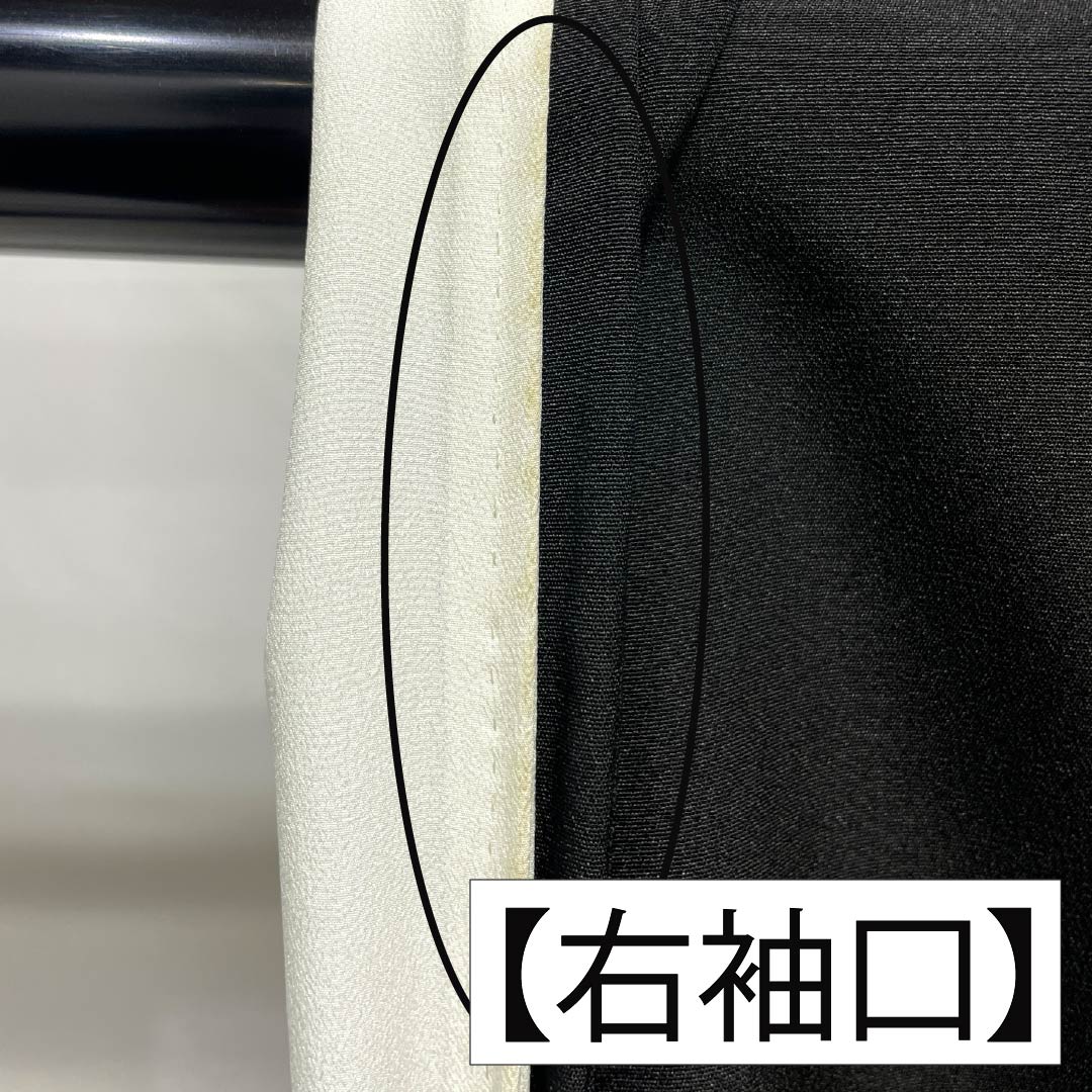 黒留袖 正絹 Aランク 身丈159cm 裄丈64cm 袷 京友禅 五つ紋 五三桐 吉祥文様 松 橘 五つ紋 黒系 1111002073310