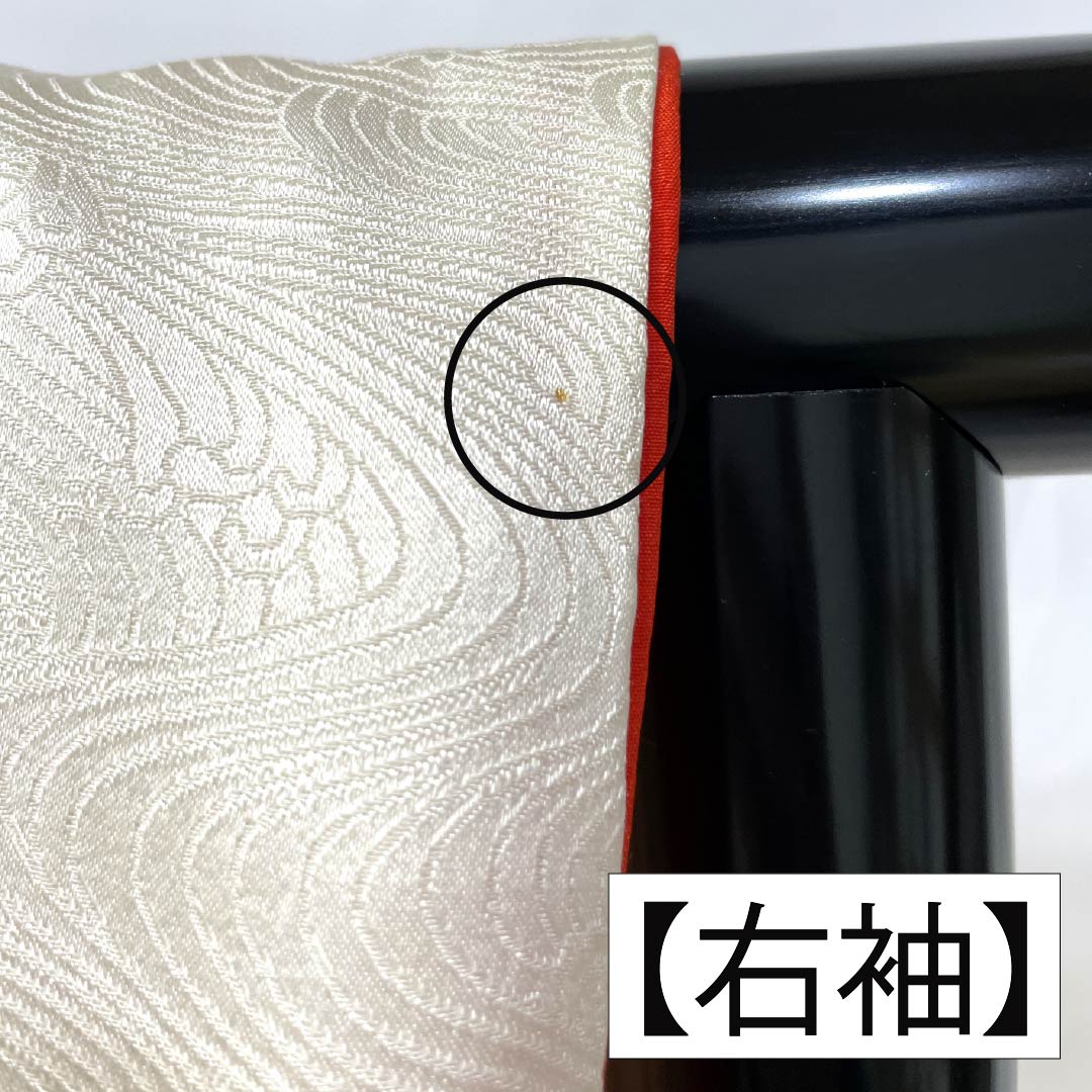 訪問着 正絹 Aランク 袷 身丈164cm 裄丈64.5cm 乳白色(にゅうはくしょく) 京友禅 草花 白系 1112006523411