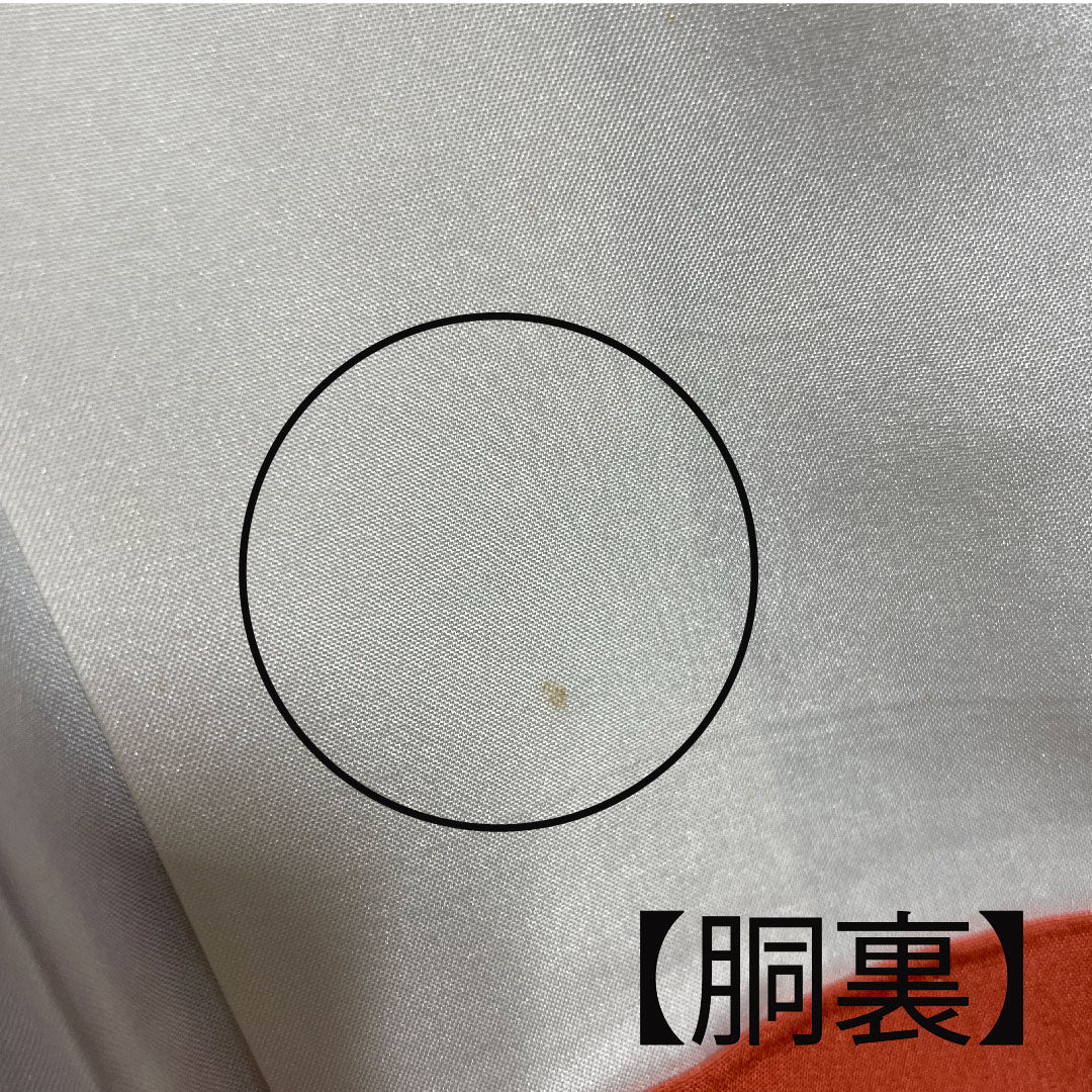 小紋 身丈157.5cm 裄丈61cm 袷 瑠璃紺色 型染 草花模様 正絹 Sランク 青系 1115002202317