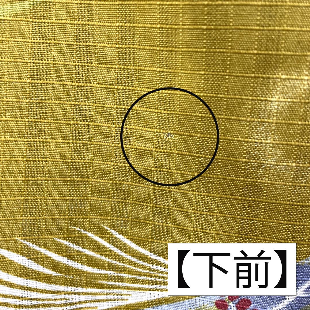 浴衣 木綿 身丈165cm 裄丈65cm Aランク 単衣 黄系 木蘭色(もくらんじき) 草花模様 ラビッサンルーチェ 1118006243523