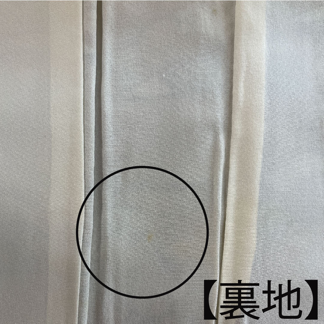 小紋 正絹 身丈154.5cm 裄丈67cm 袷 猟虎色 京紅型 茶屋辻 しつけ糸付き Sランク 茶系 1115003702214