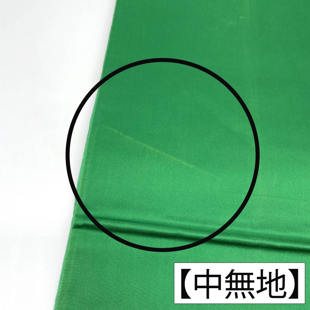 袋帯 正絹 Bランク 草緑色(そうりょくしょく) 西陣織 慶長鳳凰花文 帯丈434cm 六通 フォーマル 緑系 1123018014319
