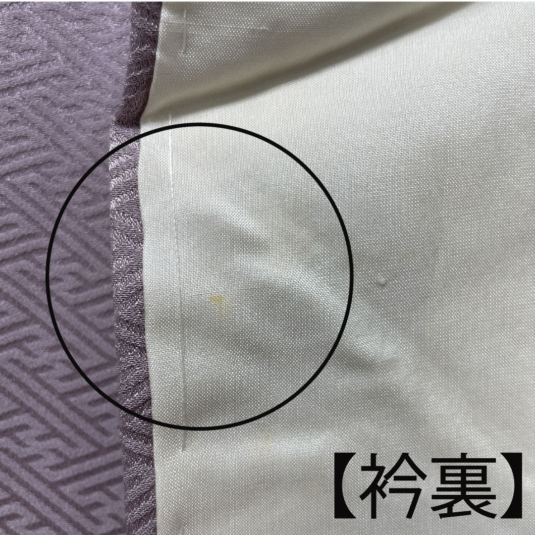 Homongi, lined, length 155cm, sleeve length 63cm, grape color, tie-dye, embroidery, running water, pure silk, A rank, purple, 1112002533320