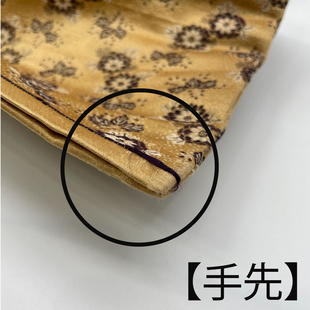 名古屋帯 両面全通 リバーシブル 草花模様 帯丈335cm 正絹 Aランク 全通 カジュアル 茶系 1124002433314 名古屋仕立て