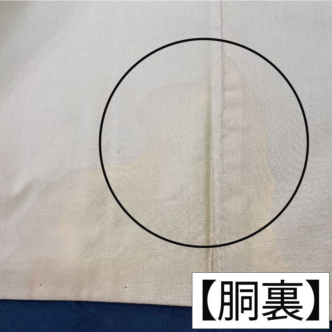 紬 正絹 身丈156.5cm 裄丈63cm 黒鼠色(くろねずいろ) 久米島紬 重要無形文化財 Bランク 袷 茶系 1116003504314