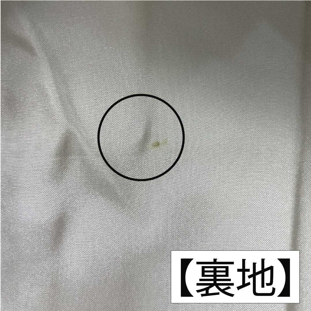 訪問着 正絹 袷 身丈157.5cm 裄丈64cm 硫黄色)いおういろ) ボカシ模様 Sランク 緑系 1112004972319