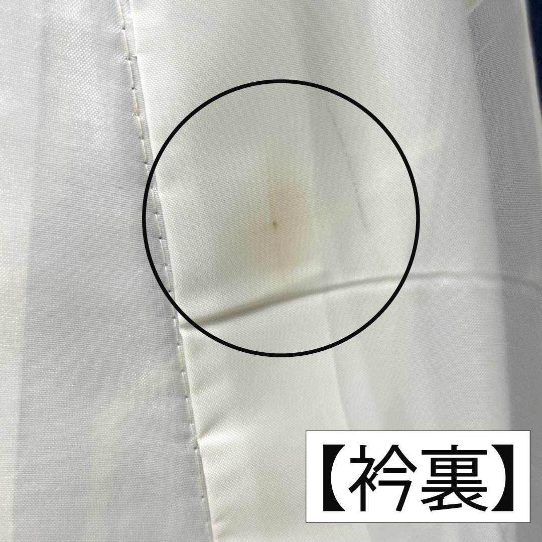 小紋 ポリエステル Aランク 身丈162.5cm 裄丈65cm 袷 紺色(こんいろ) 幾何学模様 洗える着物 紺系 1115007403418