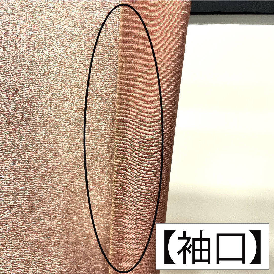 訪問着 正絹 袷 身丈158.5cm 裄丈64.5cm 今様色(いまよういろ) 付下げ 京友禅 刺繍 一つ紋 沢瀉 Aランク ピンク系 1112004633313