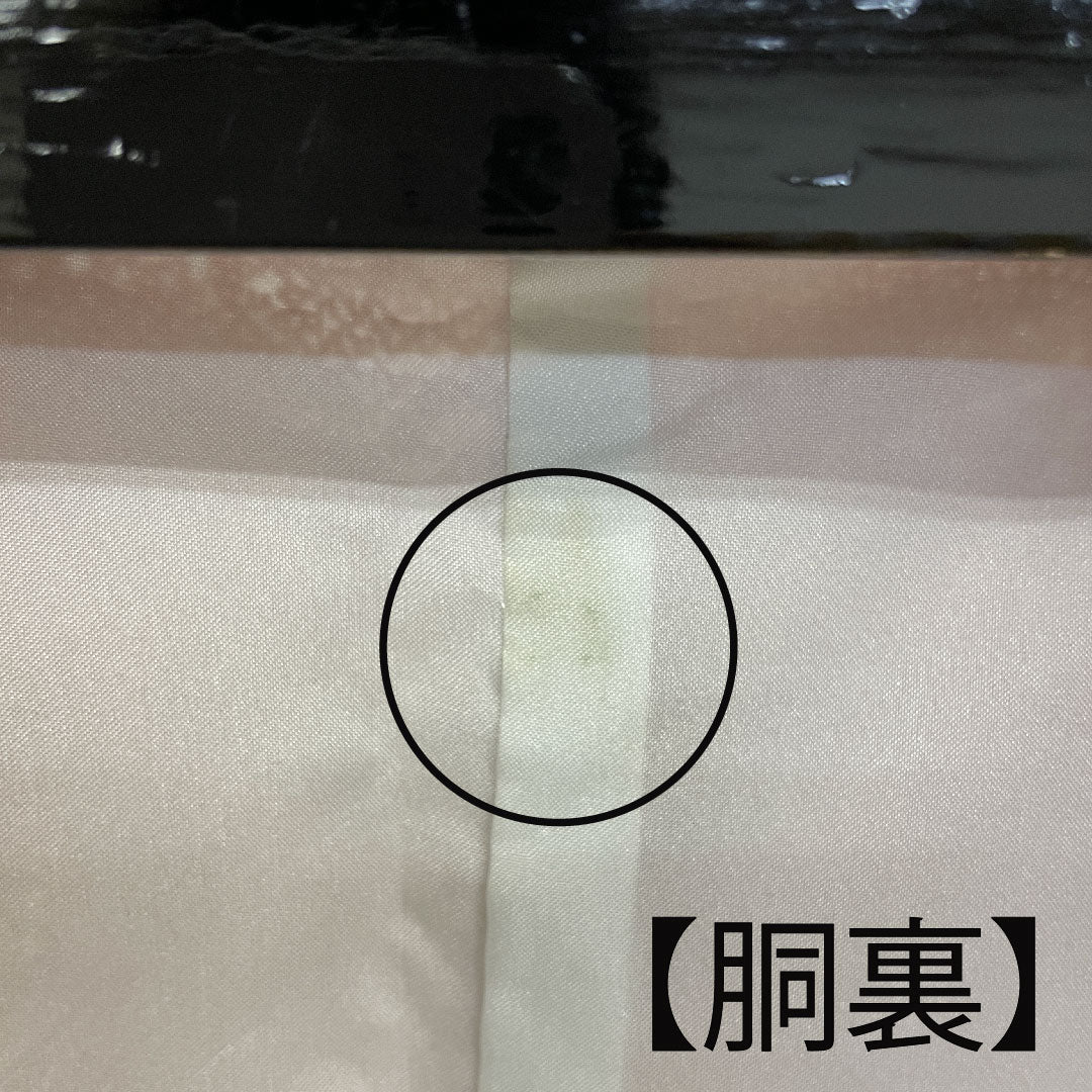 小紋 身丈163cm 裄丈65cm 袷 江戸小紋 洗える着物 ポリ Aランク 茶系 1115001533414