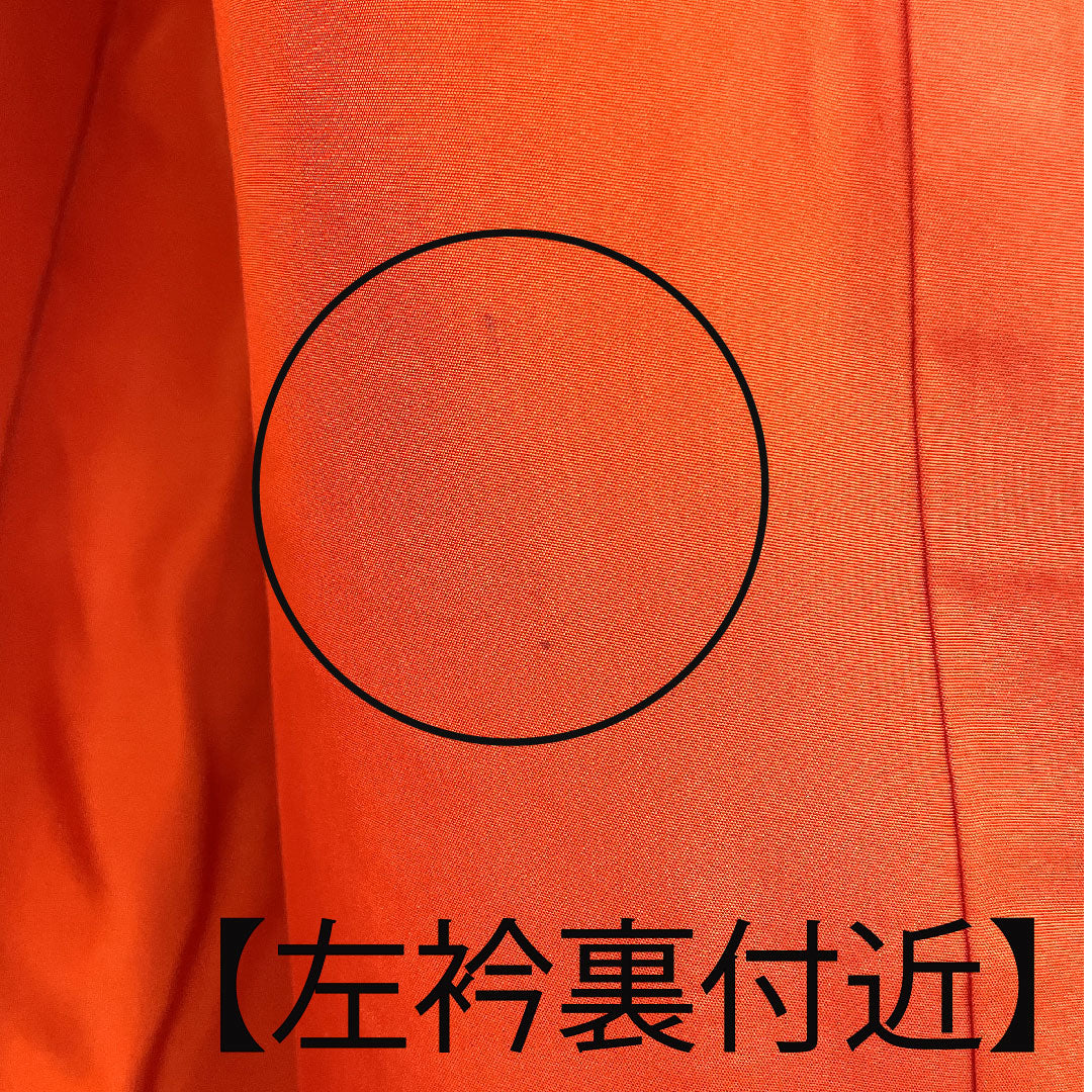 色打掛 身丈186cm 紗綾形 鶴 松 正絹 Sランク 袷 赤系 1110000112812