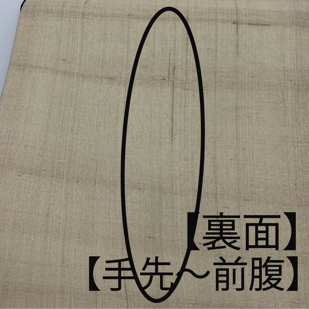 袋帯 生成り色(きなりいろ) 紬地 市松 モノトーン 帯丈446cm 正絹 Aランク 六通 カジュアル ベージュ系 1123009223325