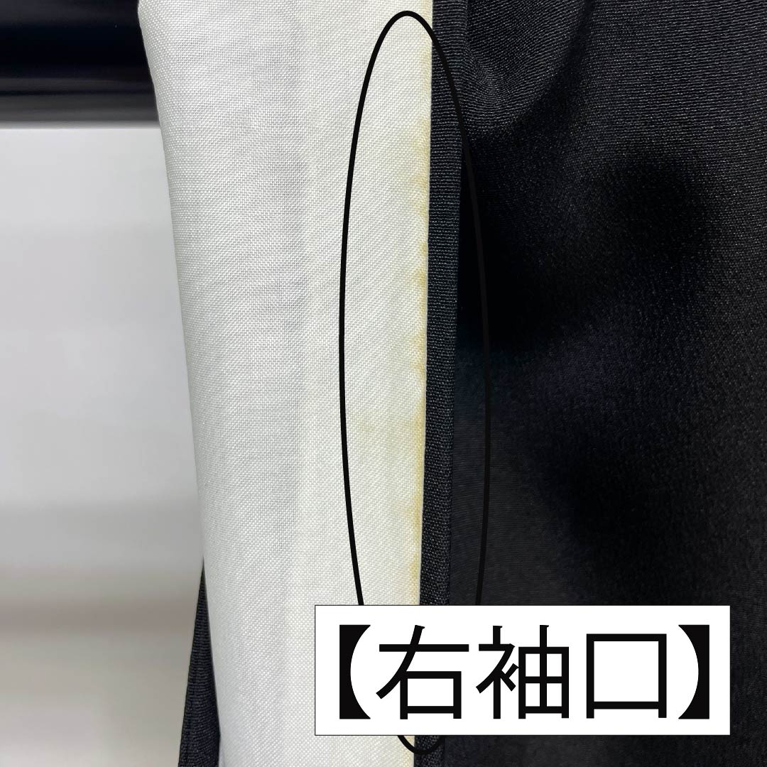 黒留袖 ポリエステル Aランク 身丈161.5cm 裄丈65.5cm 袷 京友禅 吉祥文様 五つ紋 五三桐 鳳凰 流水 松 五つ紋 黒系 1111001793410