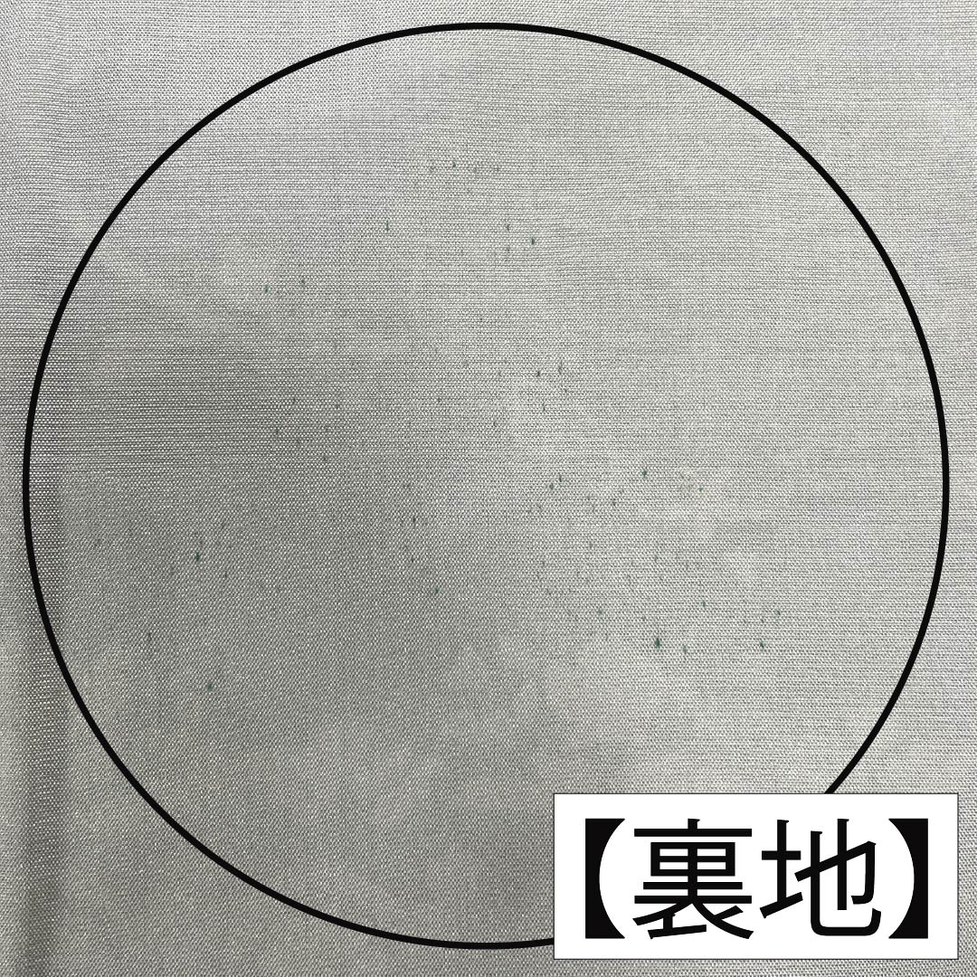 訪問着 正絹 Sランク 袷 身丈164.5cm 裄丈64.5cm 絹鼠色(きぬねずいろ) 蘇州刺繍 汕頭刺繍 抽象模様 グレー系 1112006422422