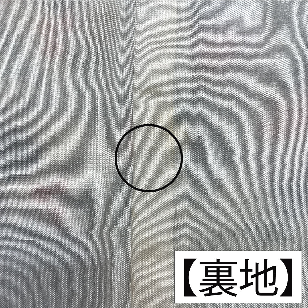 小紋 正絹 身丈154cm 裄丈63cm 袷 乳白色(にゅうはくしょく) 京紅型 吉祥文様 Bランク クリーム系 1115004844215