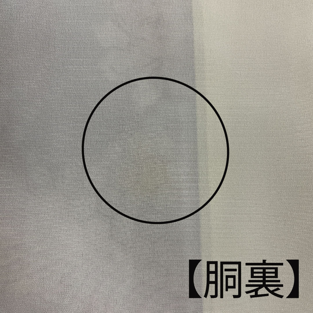 小紋 身丈158cm 裄丈65cm 袷 洗える着物 雲取り 草花模様 ポリ Aランク 紫系 1115001623320