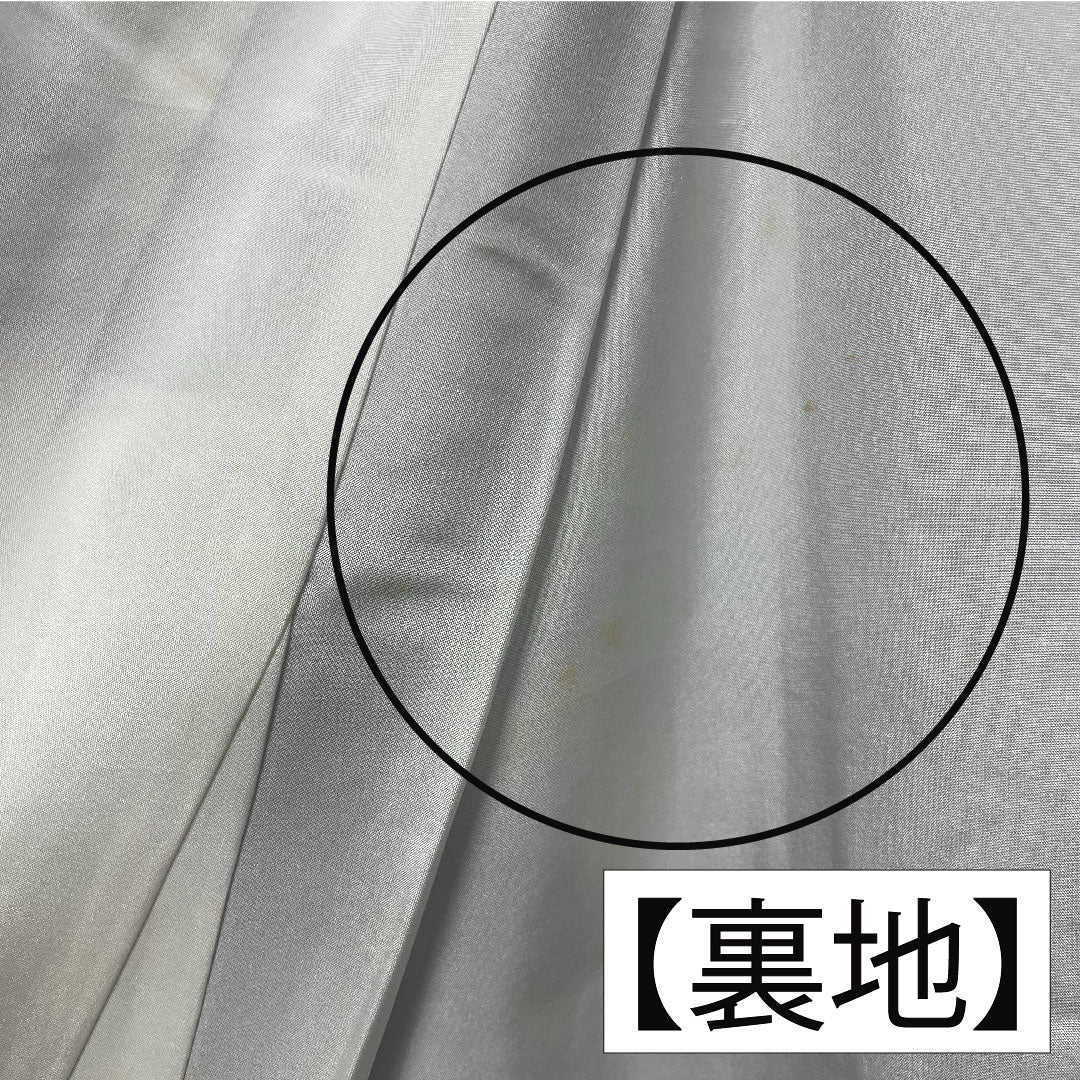 紬 正絹 身丈170.5cm 裄丈67.5cm 大島紬 7マルキ 花模様 しつけ糸付き Aランク 袷 茶系 1116003753614