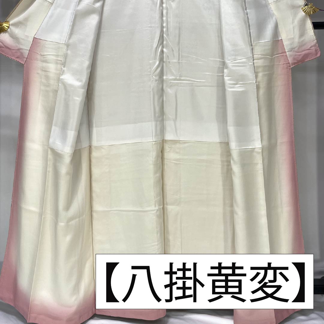 小紋 正絹 Aランク 身丈163.5cm 裄丈65.5cm 袷 胡桃色(くるみいろ) 辻ヶ花 タタキ染 ベージュ系 1115006343425