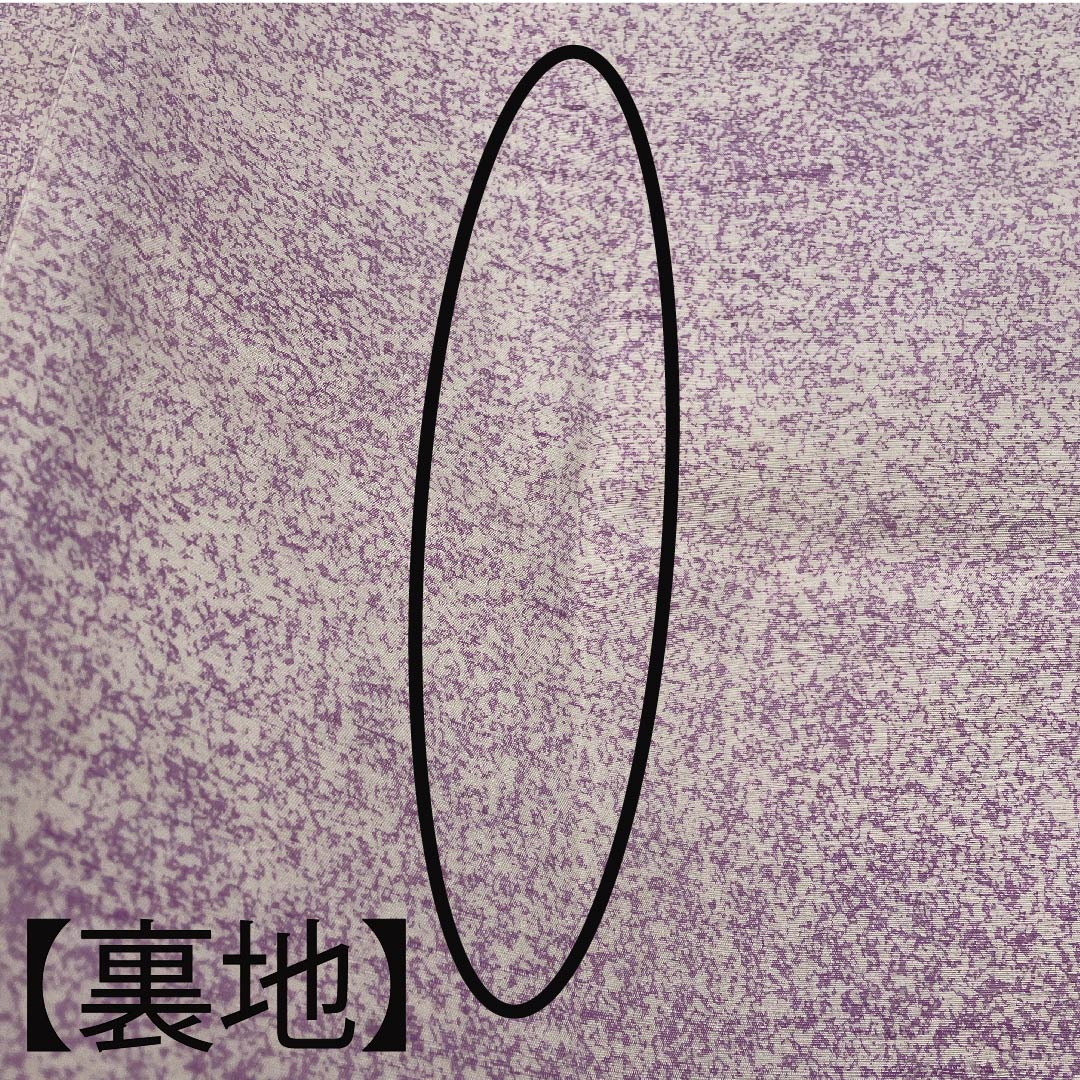 袋帯 薄桜色(うすざくらいろ) 風景画 染め帯 帯丈440.5cm 正絹 Bランク 六通 カジュアル ピンク系 1123005554313