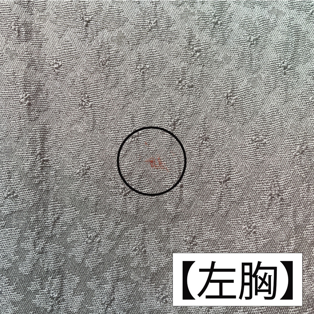 小紋 正絹 身丈156.5cm 裄丈63.5cm 袷 ボカシ染 一つ紋 丸に抱き茗荷 Aランク グラデーション系 1115004783399