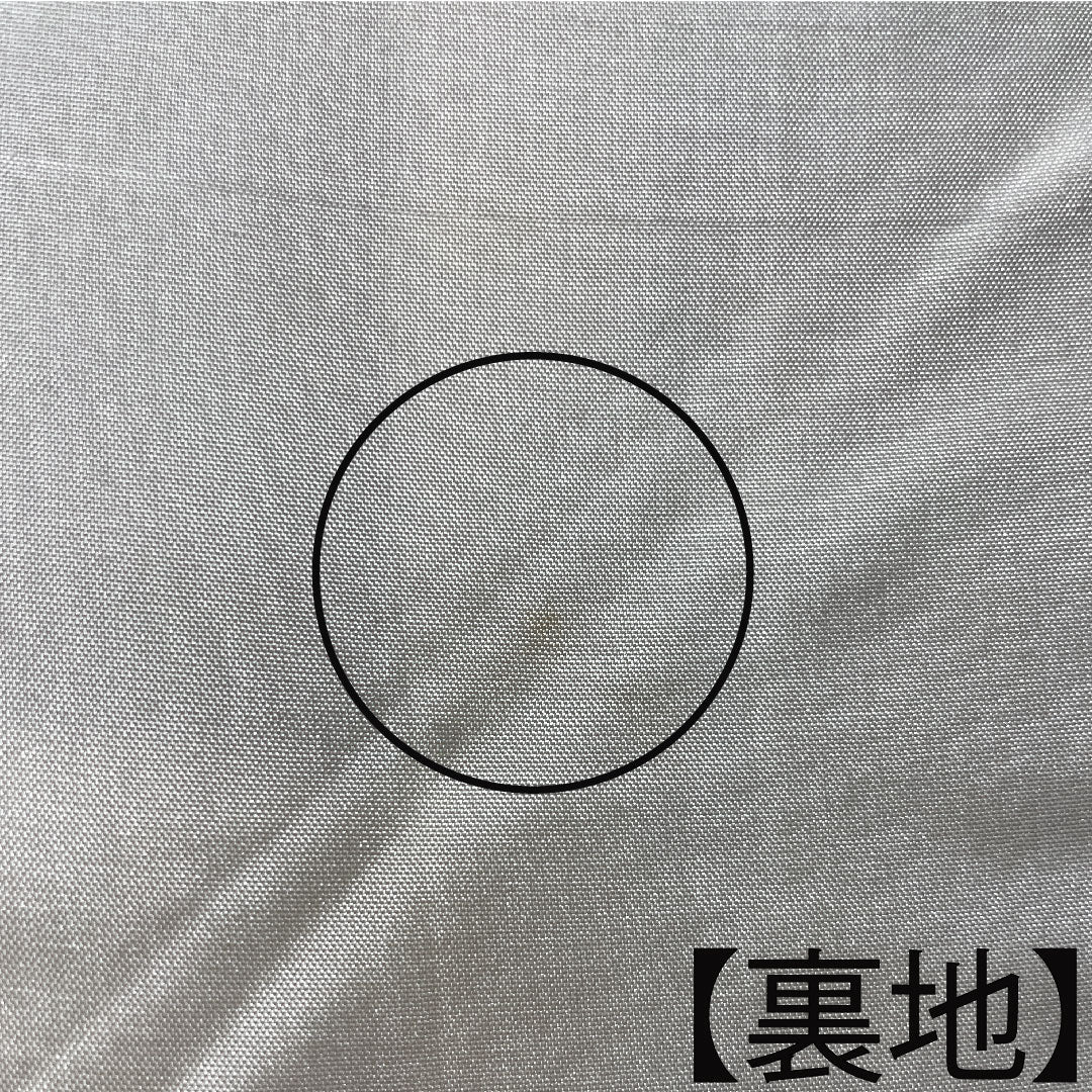 大島紬 正絹 身丈157.5cm 裄丈64.5cm 蕎麦切色 緯総絣 風景模様 Aランク 袷 ベージュ系 1116002883325