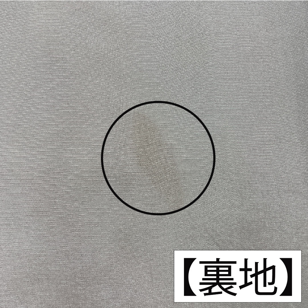 色無地 正絹 身丈156cm 裄丈63.5cm 肌色(はだいろ) 綸子 一つ紋 陰揚羽蝶 袷 Sランク 橙系 1114001902326