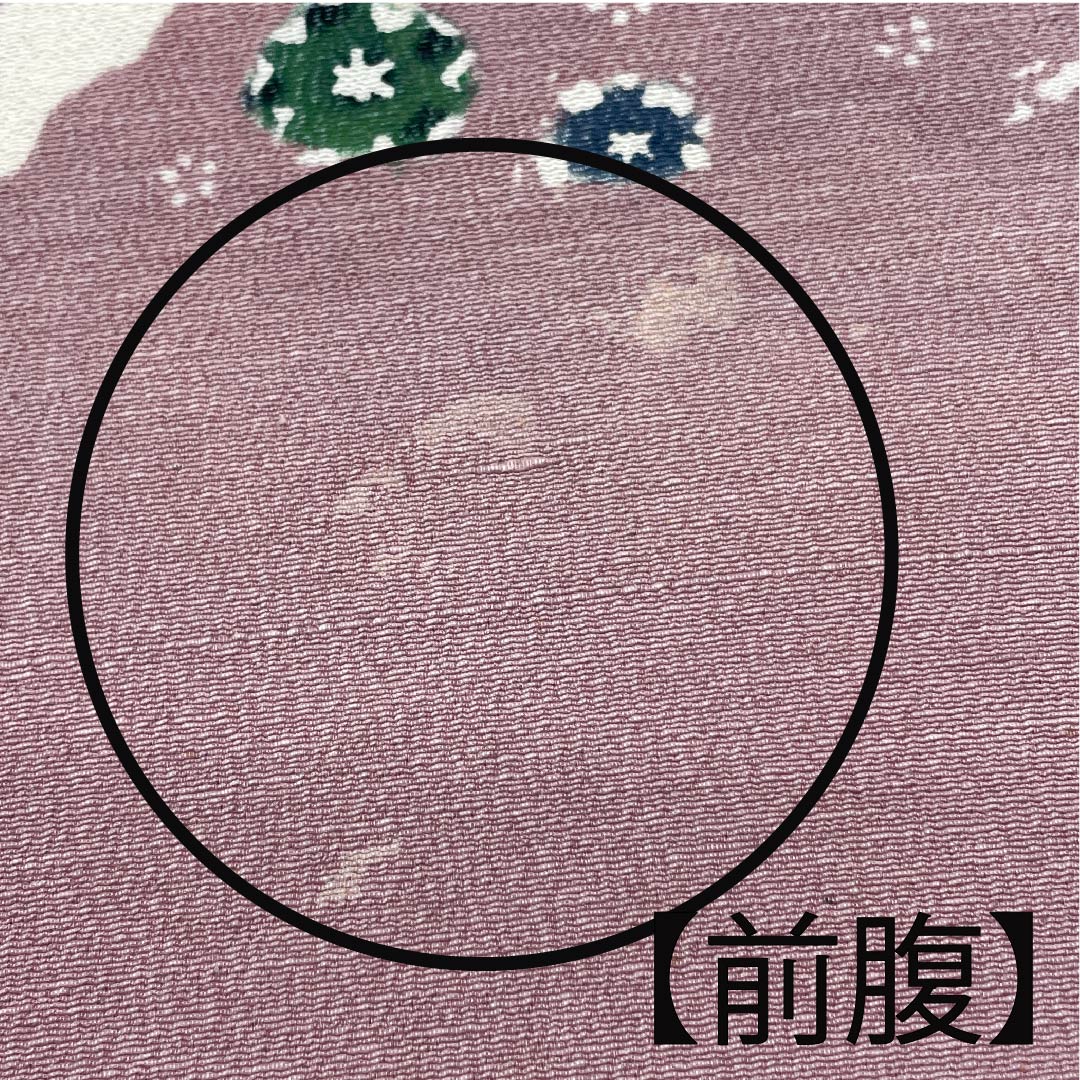 名古屋帯 紅鼠色 花柄 山 帯丈355cm 正絹 Bランク 三通 カジュアル ピンク系 1124004394313 開き仕立て