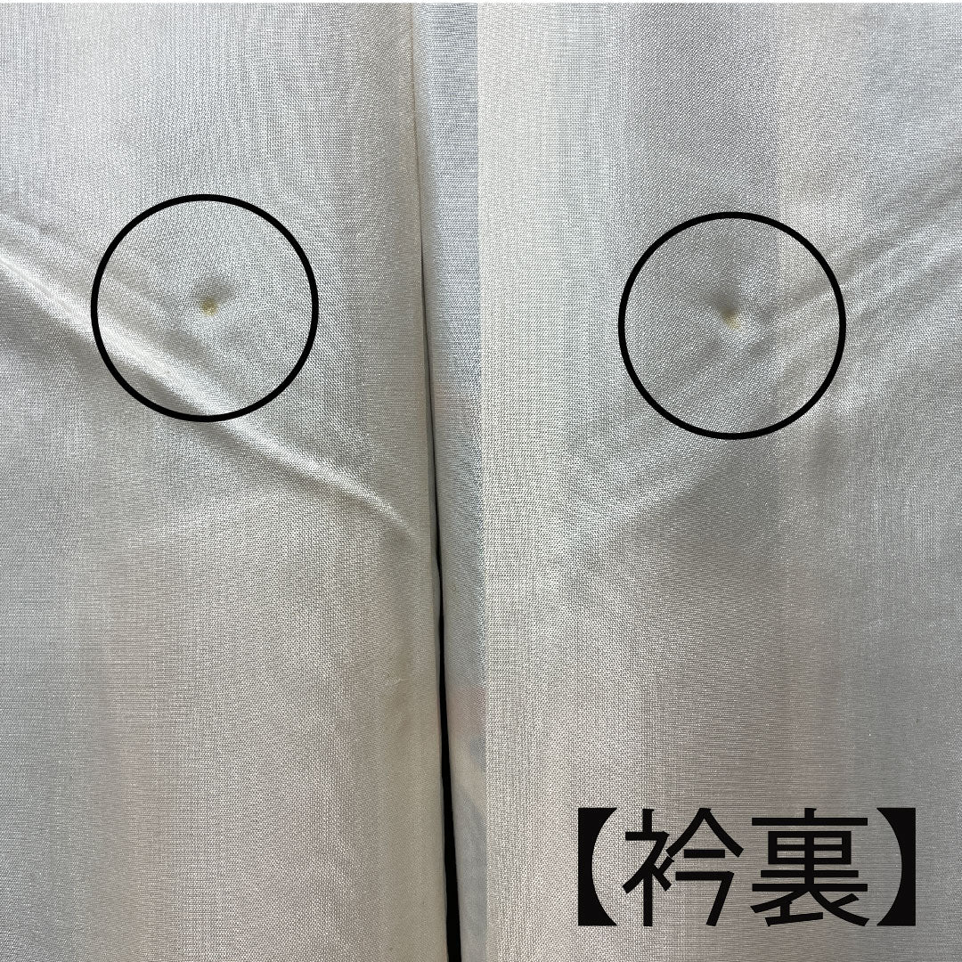 小紋 身丈156.5cm 裄丈61.5cm 袷 紗綾形 芝草 正絹 Aランク 黒系 1115002683310