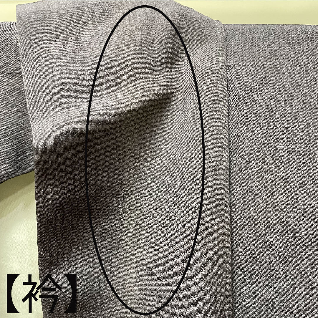 訪問着 正絹 袷 身丈159.5cm 裄丈68.5cm 深滅紫色 洛楽人工房 桜 Aランク 紫系 1112003793320