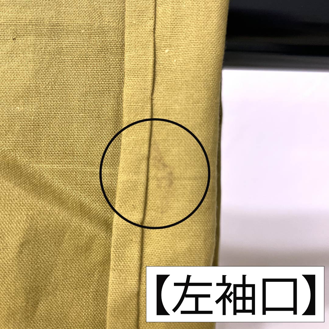浴衣 木綿 Sランク 身丈162.5cm 裄丈64.5cm 楊梅色(やまももいろ) 山本寛斎 笠 秋桜 単衣 ベージュ系 1118006942425
