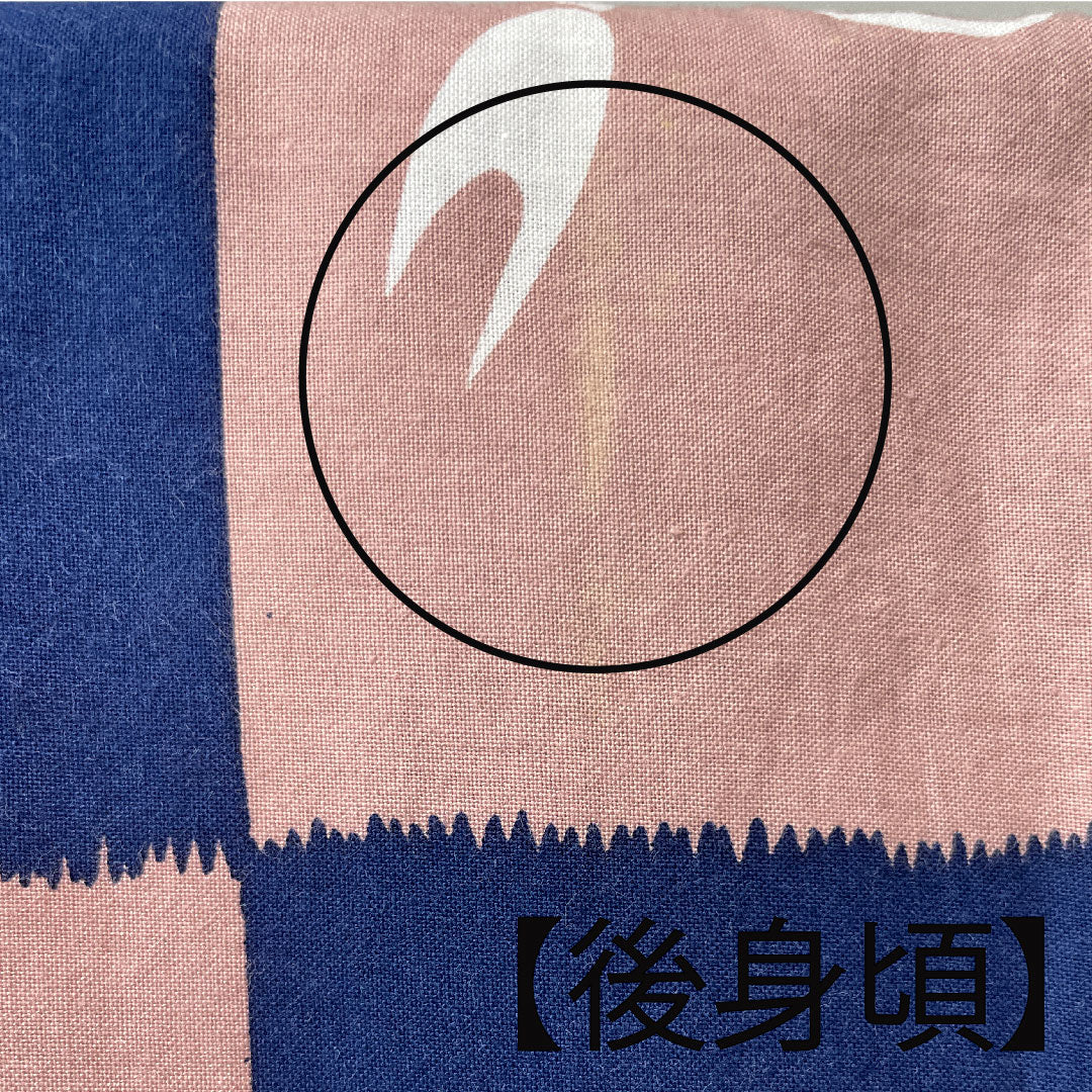 浴衣 市松 カニ 木綿 Aランク 単衣 身丈157cm 裄丈66.5cm グラデーション系 1118002953399