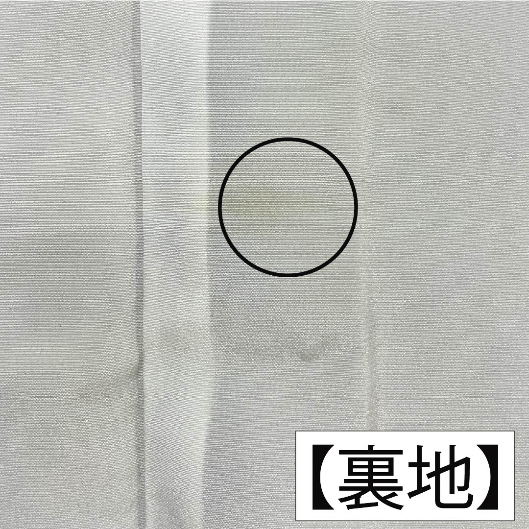 小紋 ポリエステル 身丈157cm 裄丈64.5cm 袷 ボカシ染 洗える着物 蝶 Aランク グラデーション系 1115005033399