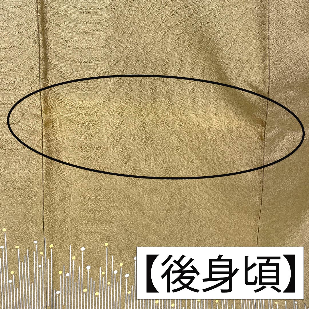 訪問着 正絹 Bランク 袷 身丈158.5cm 裄丈66cm 桑染色(くわぞめいろ) 一つ紋 三ツ松 熨斗 梅 菊 茶系 1112007324314