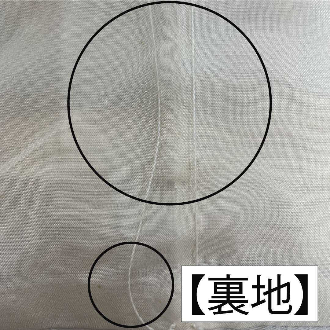 小紋 ポリエステル 身丈157.5cm 裄丈64cm 袷 淡藤色(うすふじいろ) 洗える着物 草花模様 Aランク 紫系 1115004543320