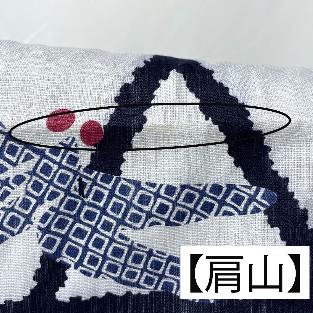 Cotton Yukata, Length 167.5cm, Sleeve Length 66cm, A Rank, Single Layer, White with Moon White (Geppakuiro) Design, Dragonfly Pattern, Part Number 1118006363511