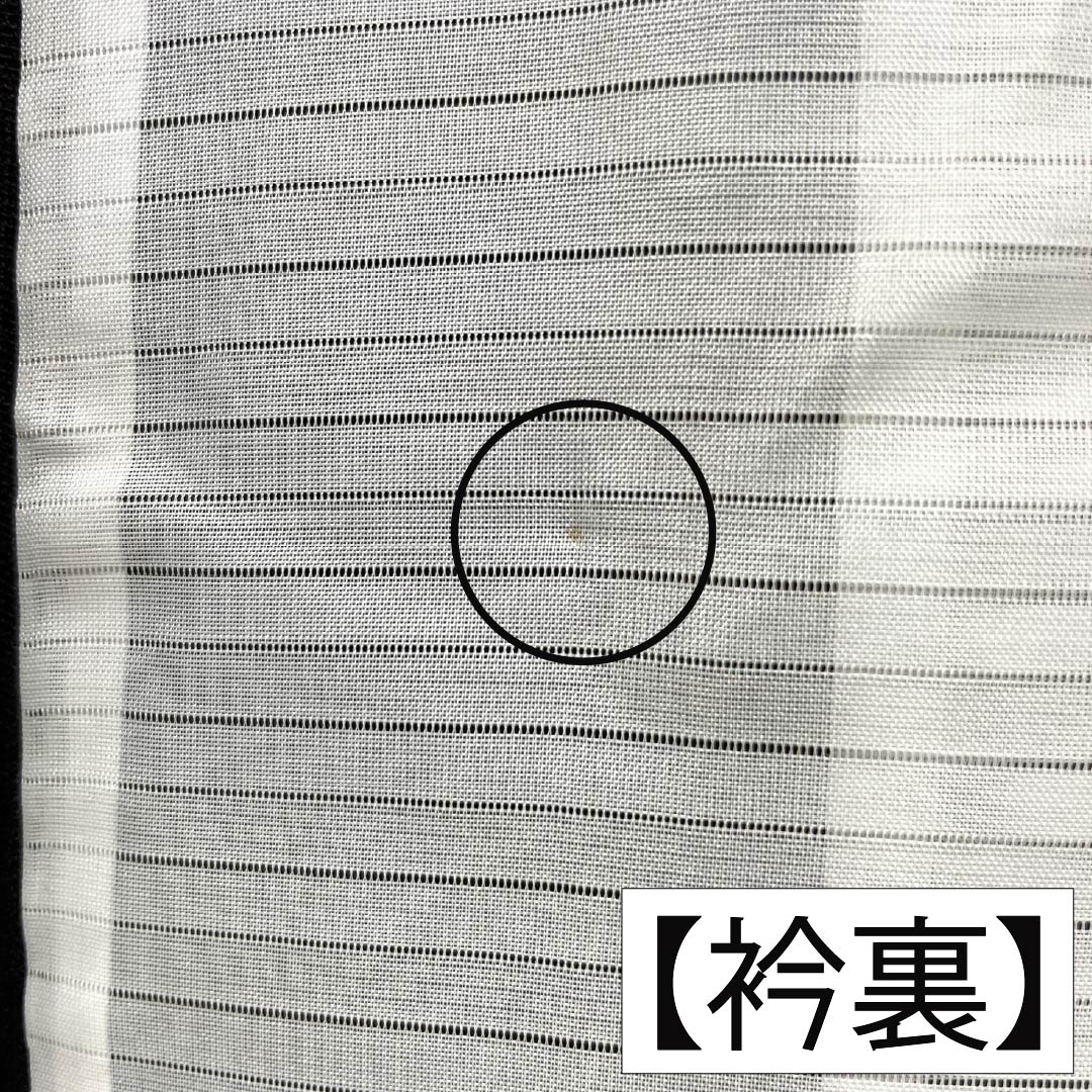 夏物 ポリエステル 色無地 Sランク 身丈156cm 裄丈62cm 褐色(かちいろ) 抽象模様 紗 紫系 1132004562320