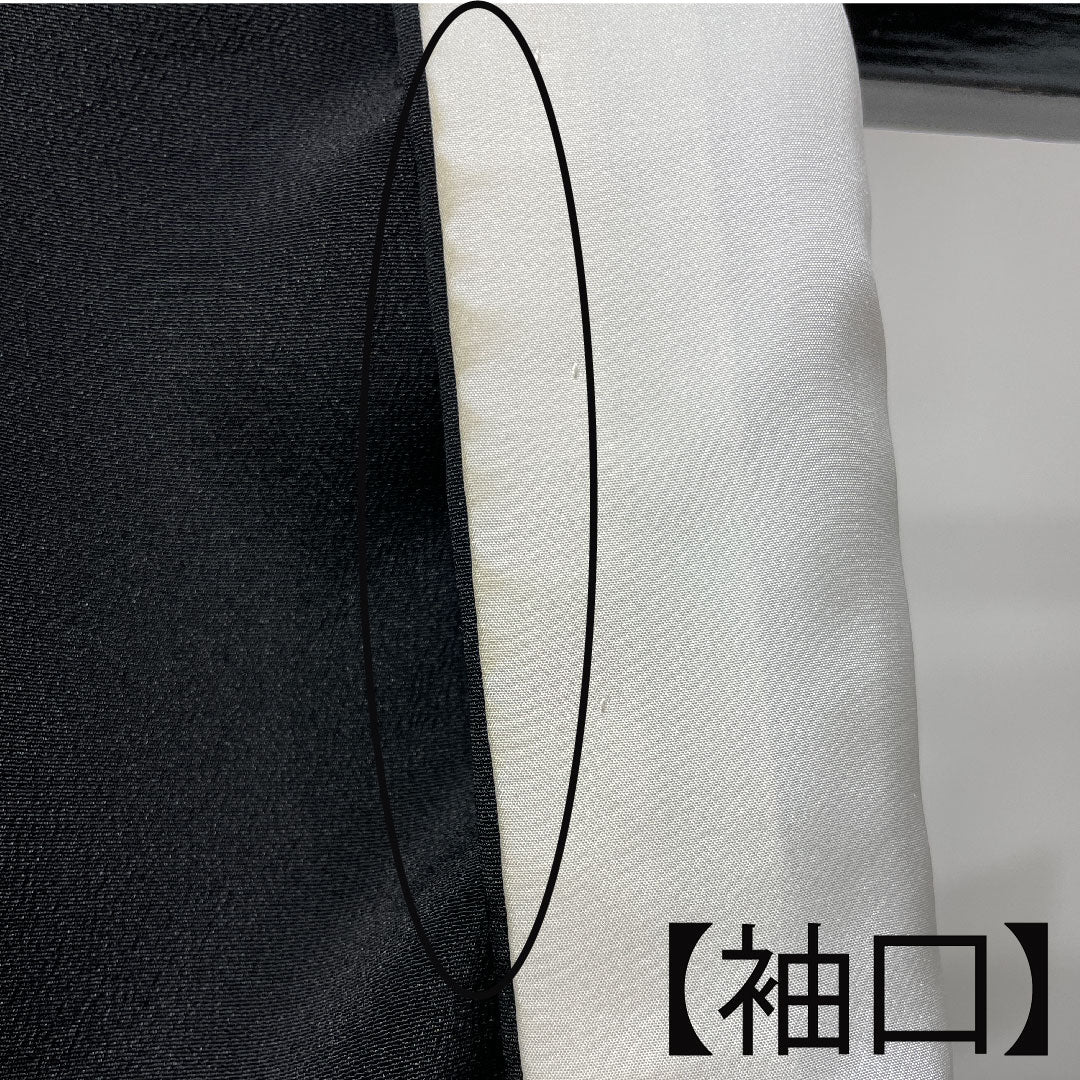 黒留袖 身丈155cm 裄丈61.5cm 袷 京友禅 吉祥文様 丸に剣片喰 正絹 Aランク 五つ紋 黒系 1111000913310