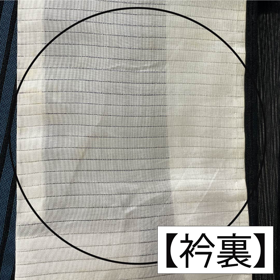 夏物 正絹 色無地 身丈157.5cm 裄丈62.5cm 竪絽 絽 Aランク 黒系 1132002703310