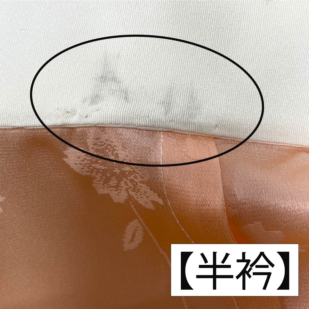 長襦袢 正絹 Sランク 身丈133cm 裄丈66cm 単衣 ボカシ染 桜 半衿付き グラデーション系 1129000732499