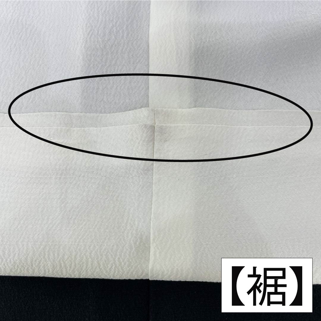 黒留袖 ポリエステル Aランク 身丈161.5cm 裄丈64cm 袷 京友禅 五つ紋 五三桐 扇面 菊 松 萩 五つ紋 黒系 1111001843410