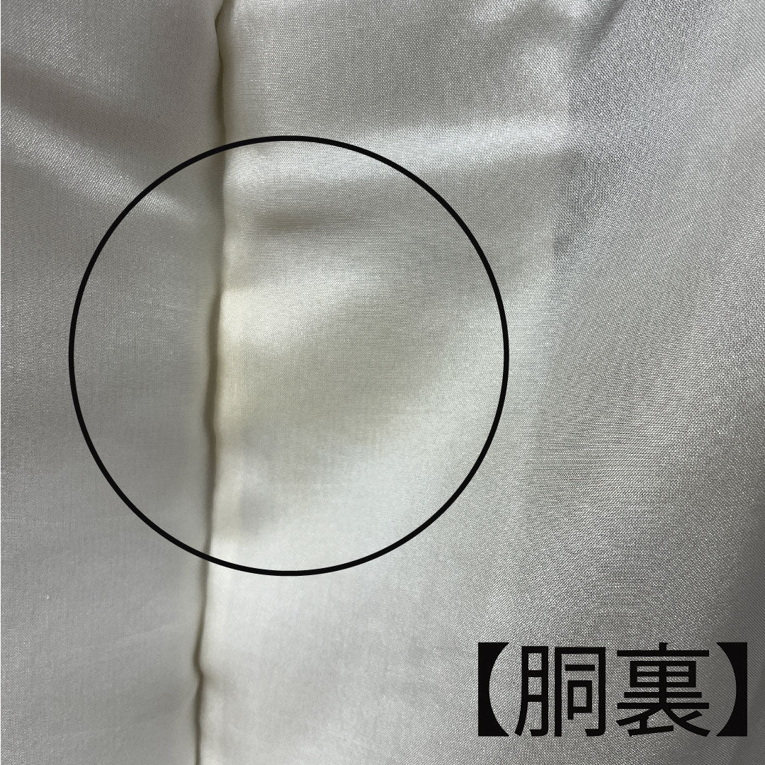 小紋 身丈154.5cm 裄丈61.5cm 袷 錆色 しつけ糸付き 草花模様 正絹 Aランク 茶系 1115003203214