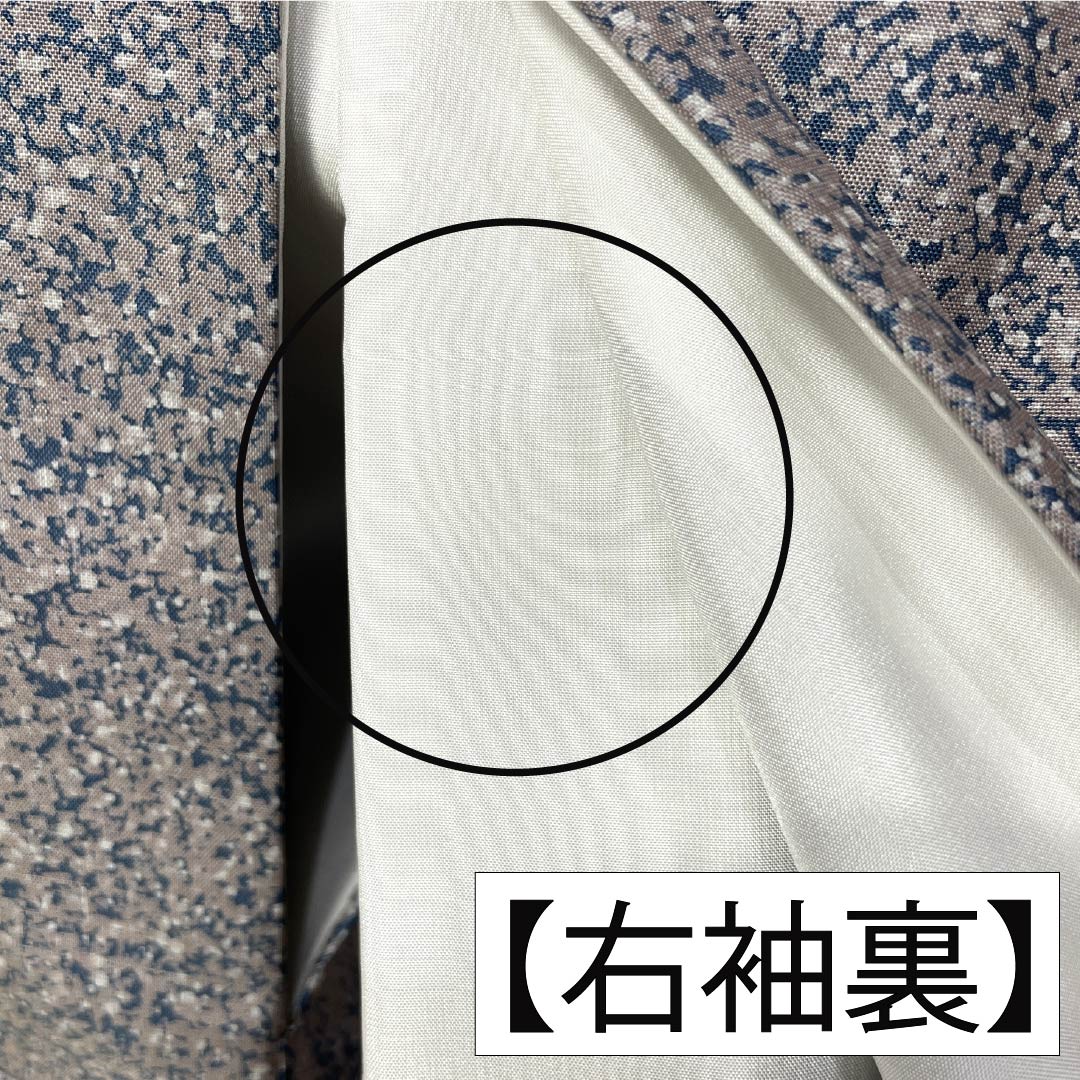 訪問着 正絹 Sランク 袷 身丈156cm 裄丈62.5cm 灰桜色(はいざくらいろ) 大島紬 辻ヶ花 しつけ糸付き パールトーン加工 グレー系 1112007472322