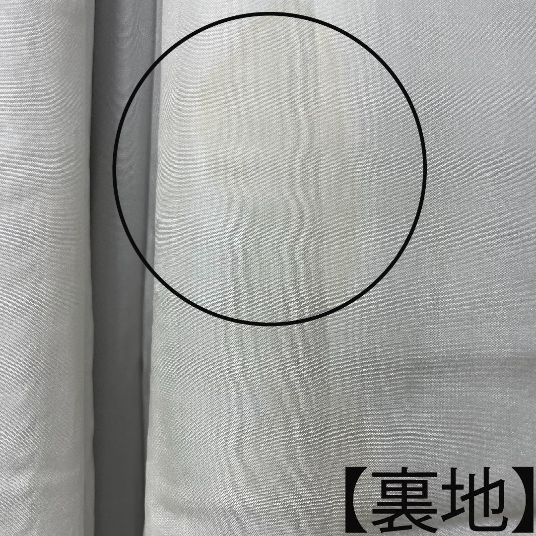 Homongi, pure silk, lined, length 161cm, sleeve length 65cm, dull purple, embroidery, A rank, gray, 1112003703422