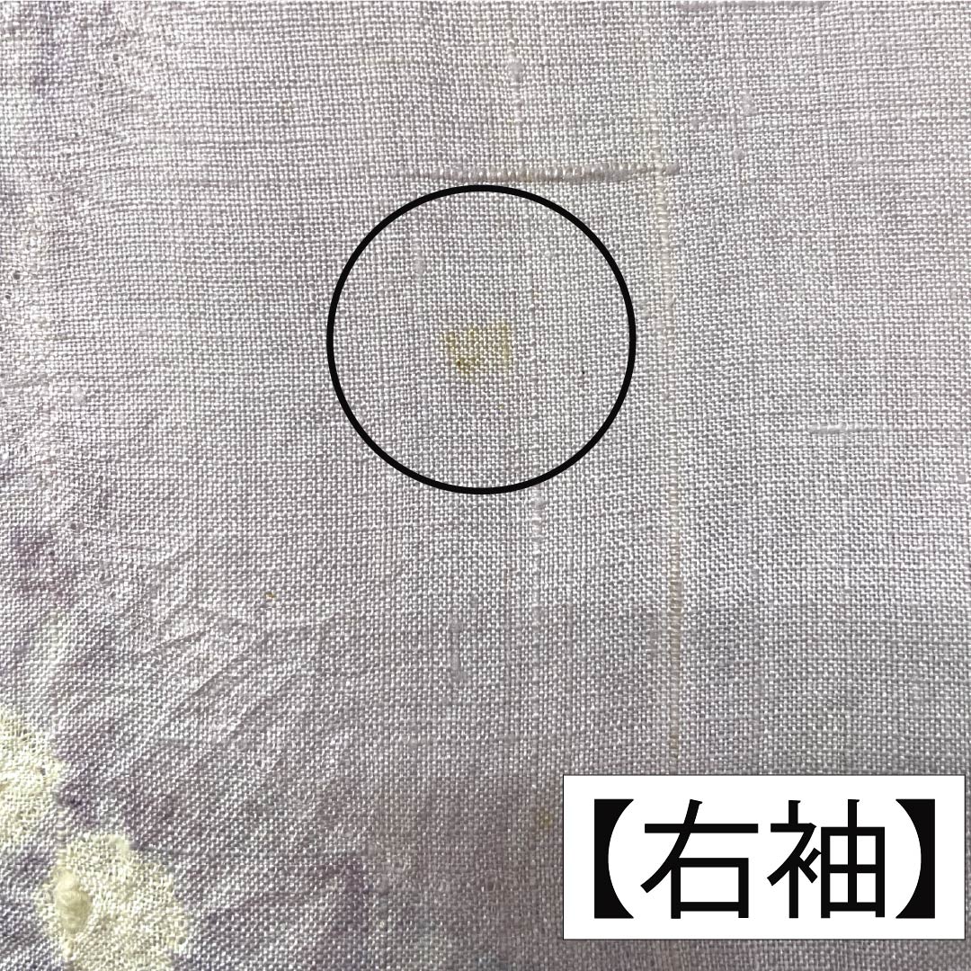 訪問着 正絹 Bランク 単衣 身丈165.5cm 裄丈64.5cm 白藤色(しらふじいろ) 紬地 絞り 作家物 辻ヶ花 紫系 1112007554520