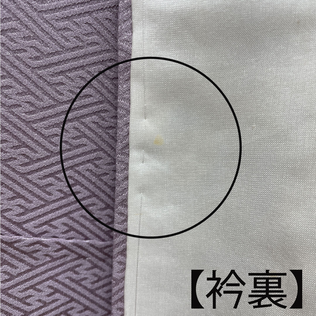 Homongi, lined, length 155cm, sleeve length 63cm, grape color, tie-dye, embroidery, running water, pure silk, A rank, purple, 1112002533320