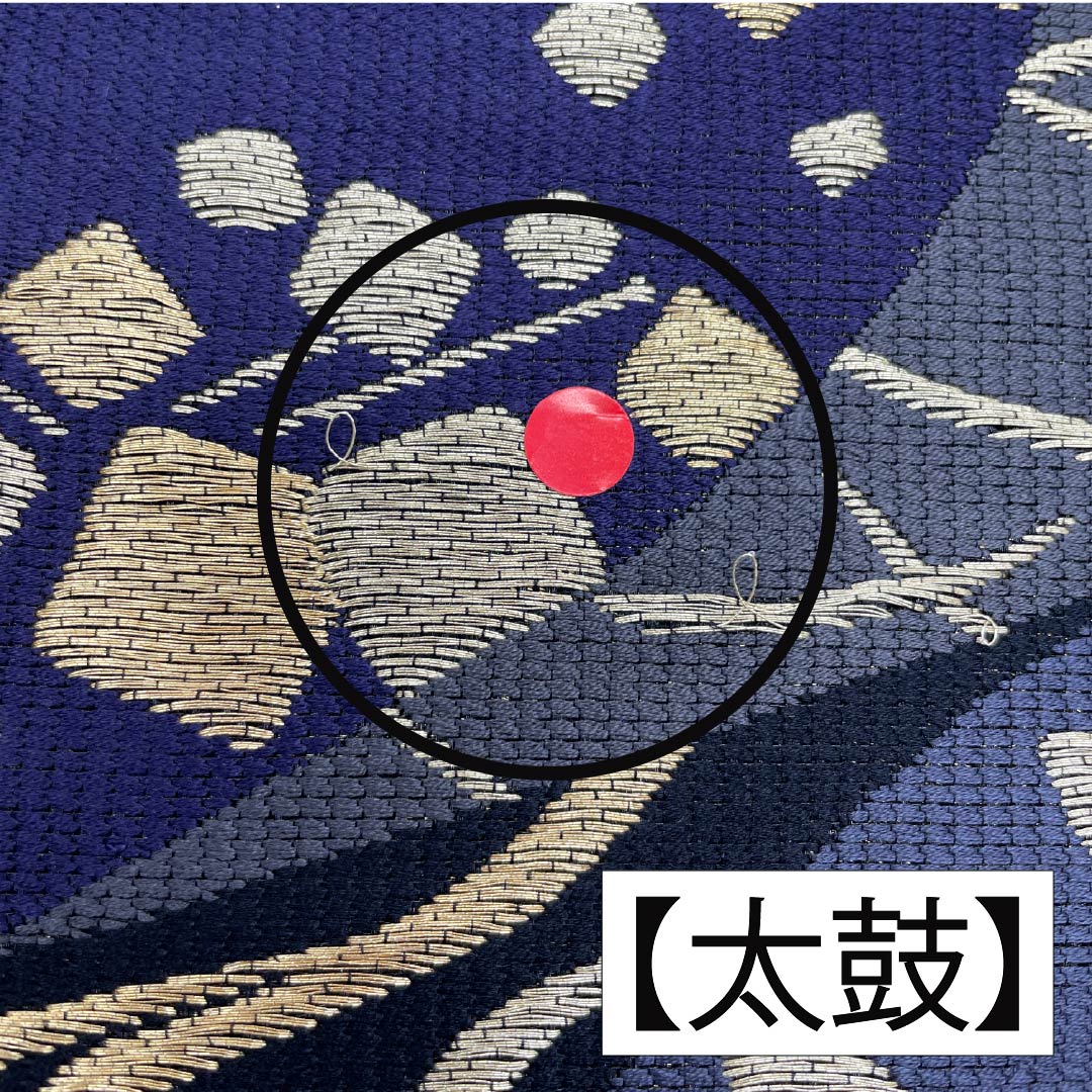 袋帯 正絹 観世流水 七宝 露芝 帯丈440cm Aランク 六通 フォーマル グラデーション系 1123013963399