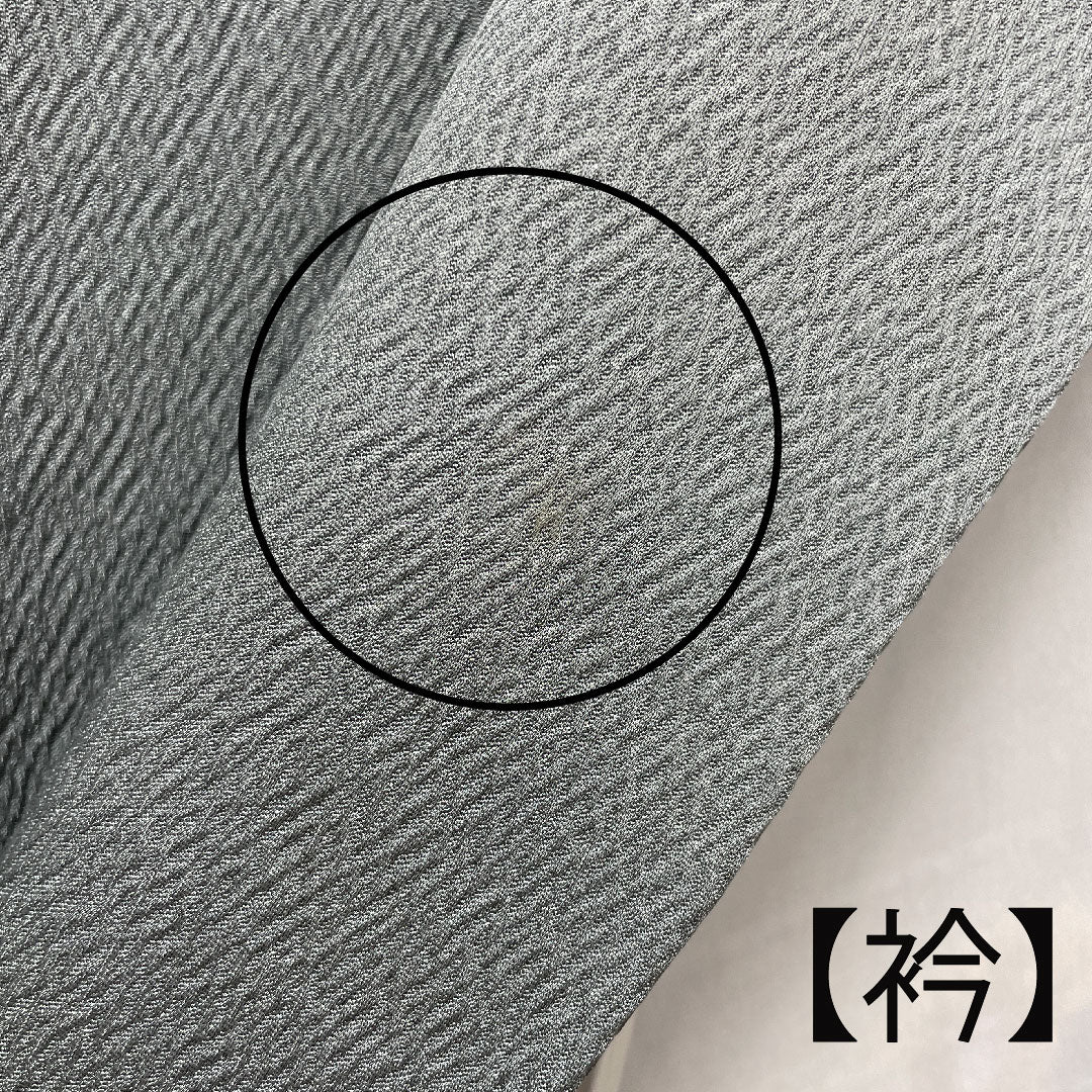訪問着 袷 身丈159.5cm 裄丈64cm 浅葱鼠色 桐屋翠山工房 辻ヶ花 正絹 Aランク グレー系 1112002113322